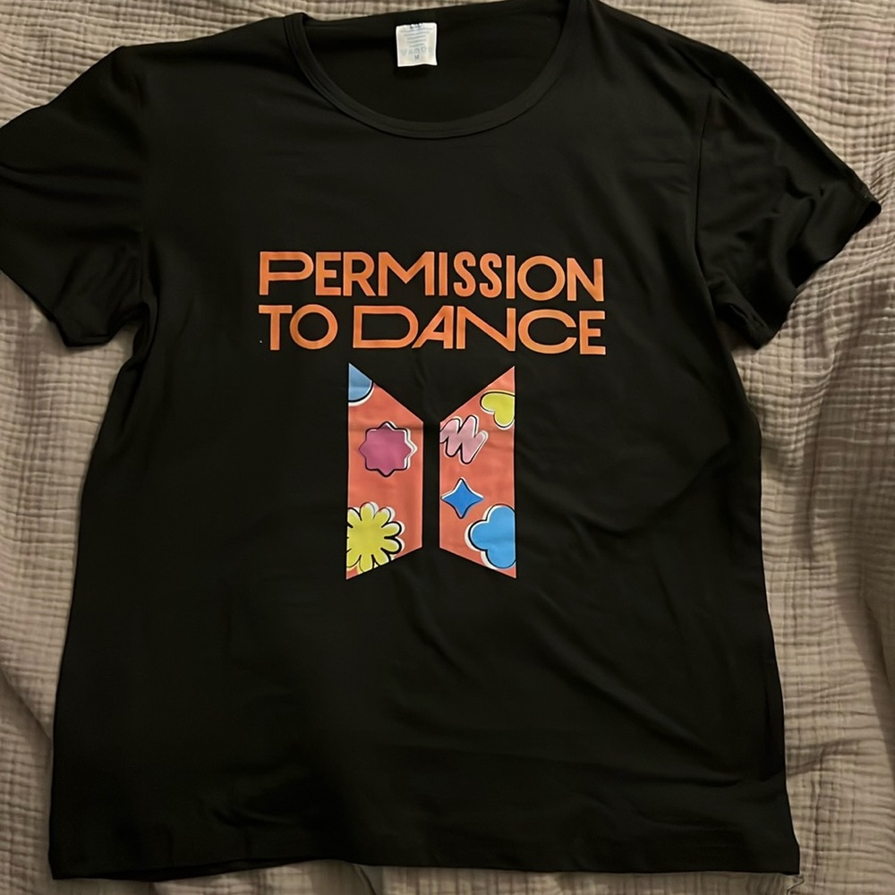 K-pop BTS boys permission to dance tshirt